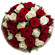 букет из красных и белых роз. Краснодар
